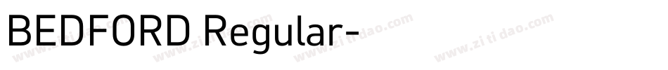 BEDFORD Regular字体转换